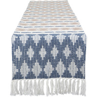 DII French Blue/Stone Colby Southwest Table Runner