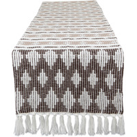 DII Colby Southwest Dark Brown/Stone Table Runner