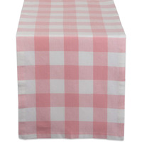 DII Pink Buffalo Check Table Runner
