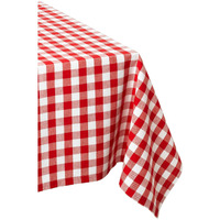 DII Red/White Checkers Tablecloth