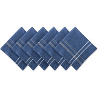DII Blue Chambray French Stripe Napkin (Set of 6)