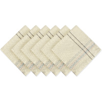 DII Gray French Stripe Napkin (Set of 6)
