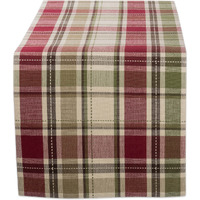 DII Homespun Plaid Table Runner
