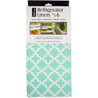 DII Aqua Lattice Fridge Liner (Set of 6)