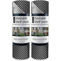 DII Black Dots Shelf Liner (Set of 2)