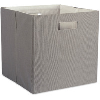 DII Polyester Cube Solid Gray Square
