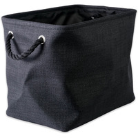 DII Polyester Bin Variegated Black Rectangle Large