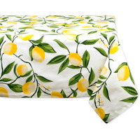DII Lemon Bliss Print Tablecloth