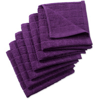 DII Solid Eggplant Windowpane Terry Dishcloth (Set of 6)