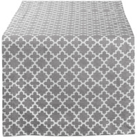 DII Gray Lattice Table Runner