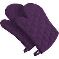 DII Eggplant Terry Oven Mitt (Set of 2)