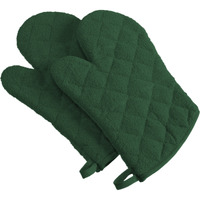 DII Dark Green Terry Oven Mitt (Set of 2)