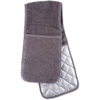 DII Gray Terry Double Oven Mitt