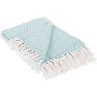 DII Aqua Woven Throw