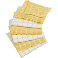 DII Yellow Combo Windowpane Dishcloth (Set of 6)