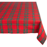 DII Holiday Plaid Tablecloth