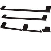Kingston Brass BAHK6312478MB Metzinger 5-Piece Bathroom Accessory Set, Matte Black