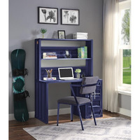 Desk & Hutch - Blue Tianjin