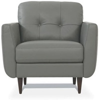 Chair - Pesto Green Leather Italy