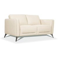 Loveseat - Cream Leather Italy