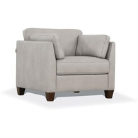 Chair - Dusty White Leather Italy