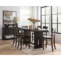 Counter Height Chair (Set-2) - Distressed Walnut Vietnam