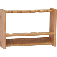 Wooden Mallet Fishing Rod Rack, 5 Rod, Light Oak