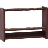 Wooden Mallet Fishing Rod Rack, 5 Rod, Mahogany