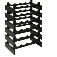 Wooden Mallet 24 Bottle Dakota Wine Rack, Black