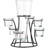 CIRCULAR CANDLE STAND WITH VASE