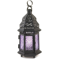 PURPLE MOROCCAN STYLE LANTERN