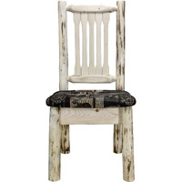 Montana Collection Side Chair, Ready to Finish w/ Upholstered Seat, Woodland Pattern