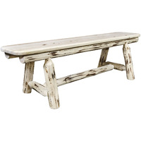 Montana Collection Plank Style Bench, 5 Foot, Ready to Finish