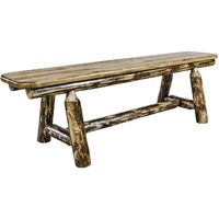Glacier Country Collection Plank Style Bench, 5 Foot