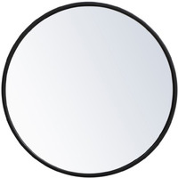 Metal frame round mirror 18 inch in Black