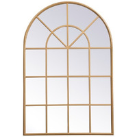 Metal frame rectangle mirror 14x28 inch in in Brass
