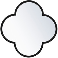 Metal plum mirror 28 inch in x 28 inch in Black