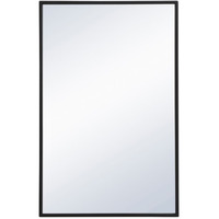 Metal frame rectangle mirror 18x28 inch in black