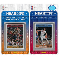 NBA New York Knicks Licensed 2017-18 Hoops Team Set Plus 2017-18 Hoops All-Star Set