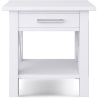 Kitchener SOLID WOOD End Table in White