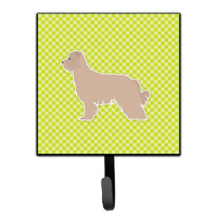 "Caroline's Treasures Pyrenean Shepherd Checkerboard Green Leash or Key Holder BB3818SH4, Small, Multicolor"
