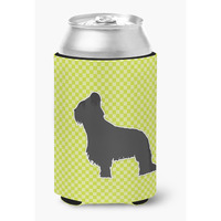 "Caroline's Treasures Briard Checkerboard green Can or Bottle Hugger BB3826CC, Can Hugger, Multicolor"