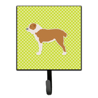"Caroline's Treasures Central Asian Shepherd Dog Checkerboard Green Leash or Key Holder BB3828SH4, Small, Multicolor"