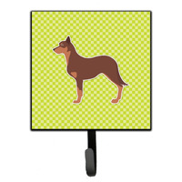 "Caroline's Treasures Australian Kelpie Dog Checkerboard Green Leash or Key Holder BB3829SH4, Small, Multicolor"