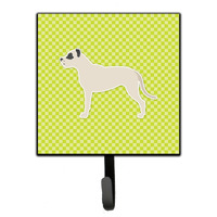 "Caroline's Treasures Dogo Argentino Checkerboard Green Leash or Key Holder BB3867SH4, Small, Multicolor"