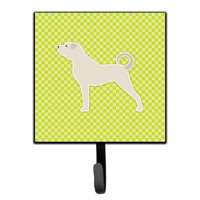 "Caroline's Treasures Anatolian Shepherd Checkerboard Green Leash or Key Holder BB3877SH4, Small, Multicolor"