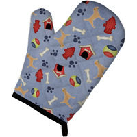 "Caroline's Treasures BB3889OVMT Border Terrier Dog House Collection Oven Mitt, 12"" by 8.5"", Multicolor"