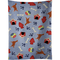 "Caroline's Treasures BB3893KTWL Irish Setter Dog House Collection Kitchen Towel, 25"" x 15"", Multicolor"