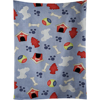 "Caroline's Treasures BB3936KTWL Maltese Dog House Collection Kitchen Towel, 25"" x 15"", Multicolor"