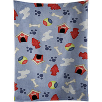 "Caroline's Treasures BB3945KTWL Bichon Frise Dog House Collection Kitchen Towel, 25"" x 15"", Multicolor"